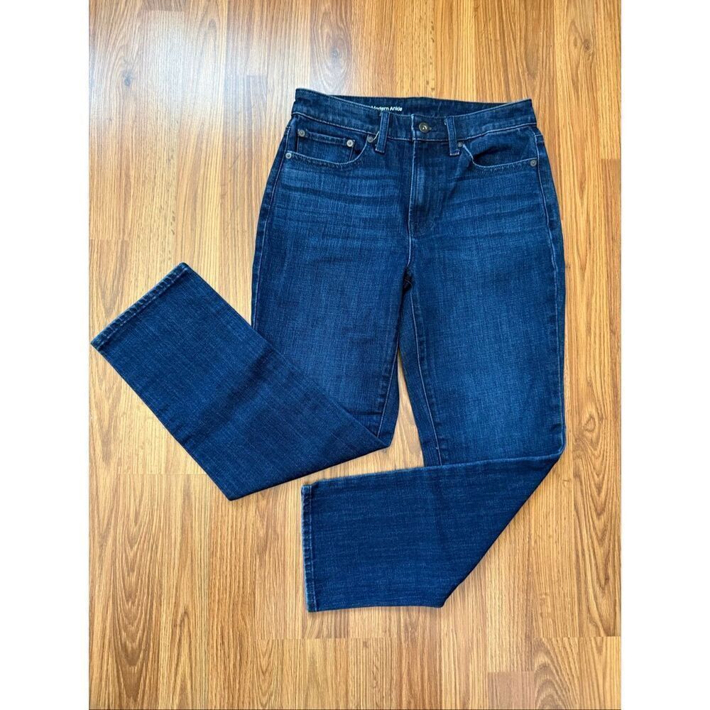 Talbots Women's Flawless Stretch High-Waist Modern Ankle Jeans Blue Denim Size 2